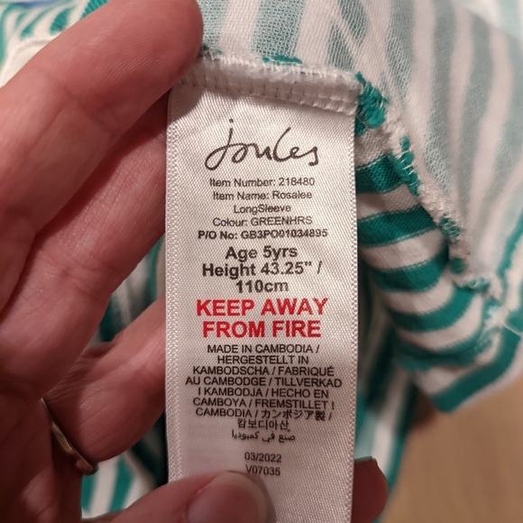 Striped Horse Dress with Rainbow Design - Picture 7 of 7